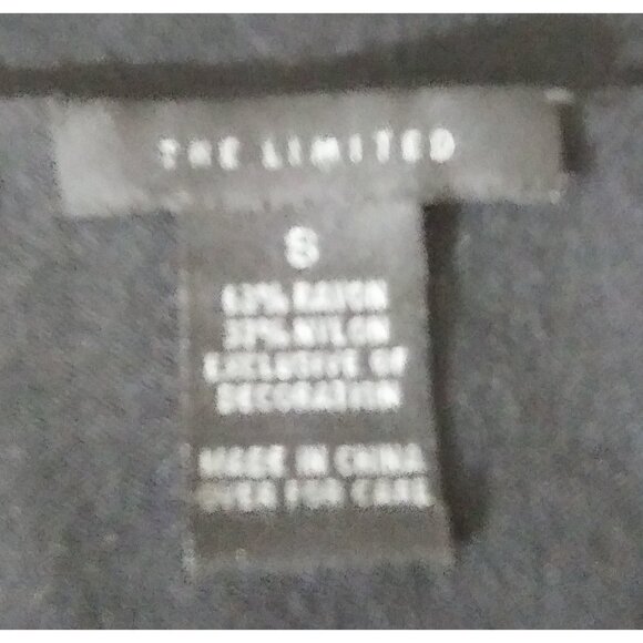 The Limited Tank Top Small Black Beaded Trim Sleeveless Cami Scoop Neck - Picture 5 of 5